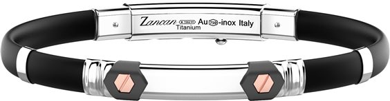 Armband Zancan Herr in Stahl und Gold ETB146R - ETB146R